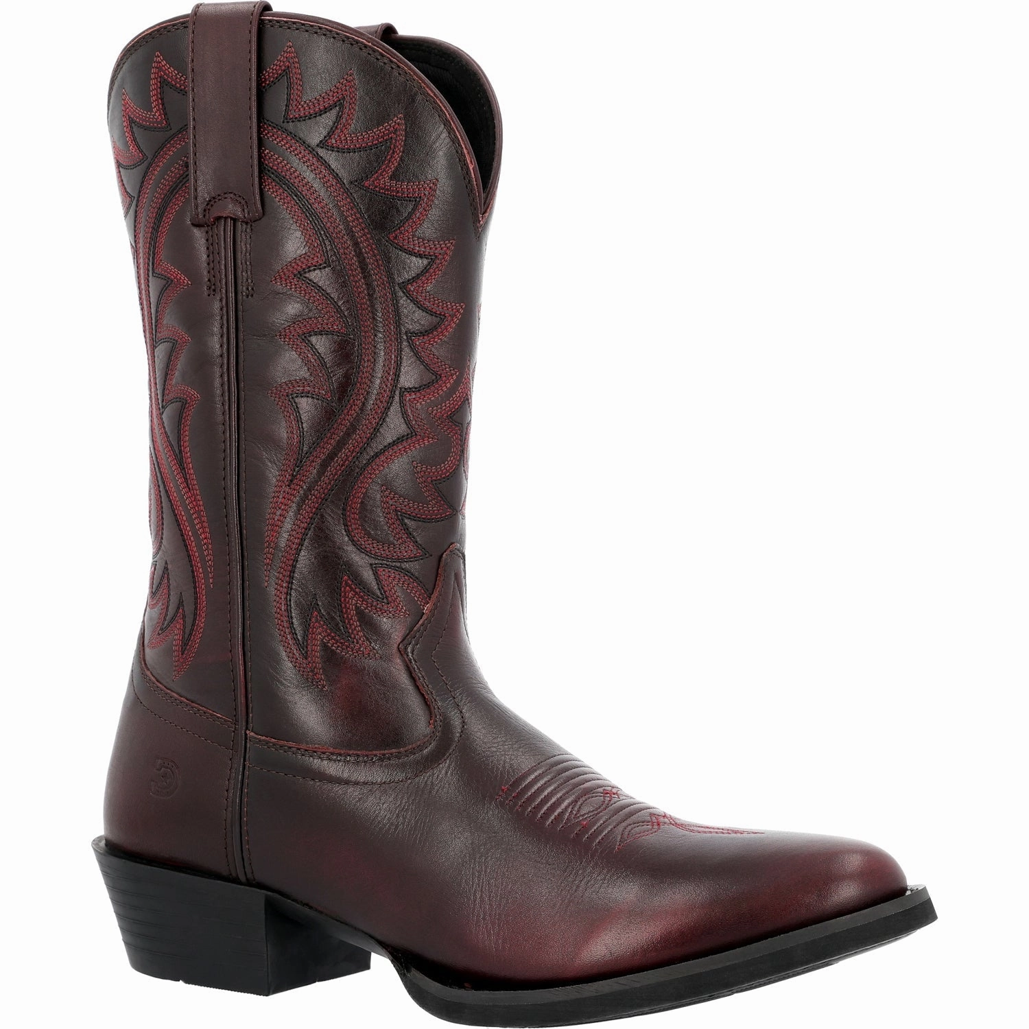 Durango Mens Shyloh Western Burgundy Leather Cowboy Boots Knee High Chunky Boots