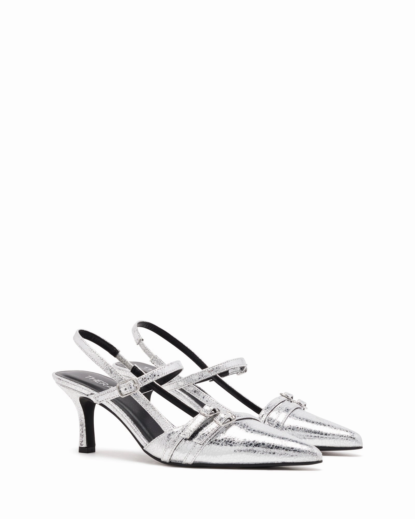 Jackpot Point Heel Silver High Heel Chelsea Boot