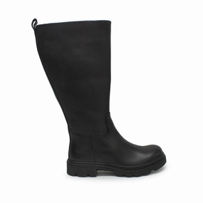 Best Knee High Snow Boots Ecco Grainer 214763 Leather Women's Knee High Black Boots