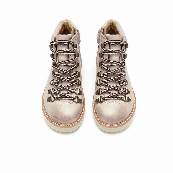 Hiking Boots For Ice And Snow Eddie Ankle-High Hiking Kids Boot Mink Leather