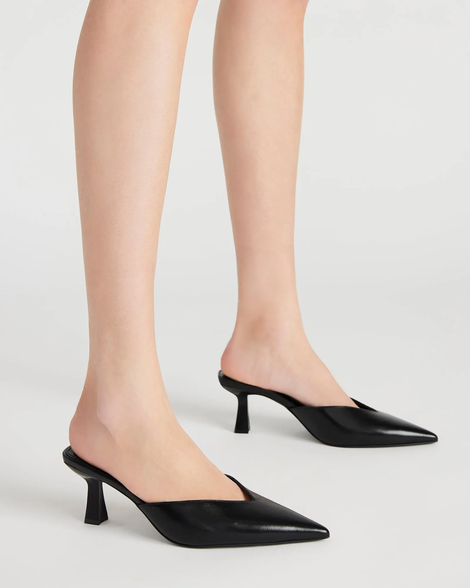 MOD BLACK LEATHER - SM REBOOTED High Heel Shoes In Spanish