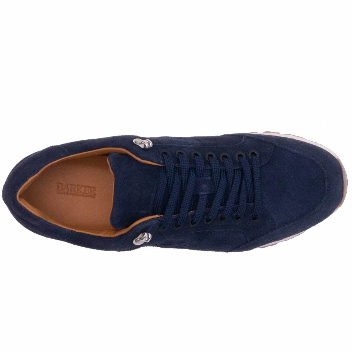 BARKER Seb Sneakers - Mens - Navy Suede Casual Spring Shoes
