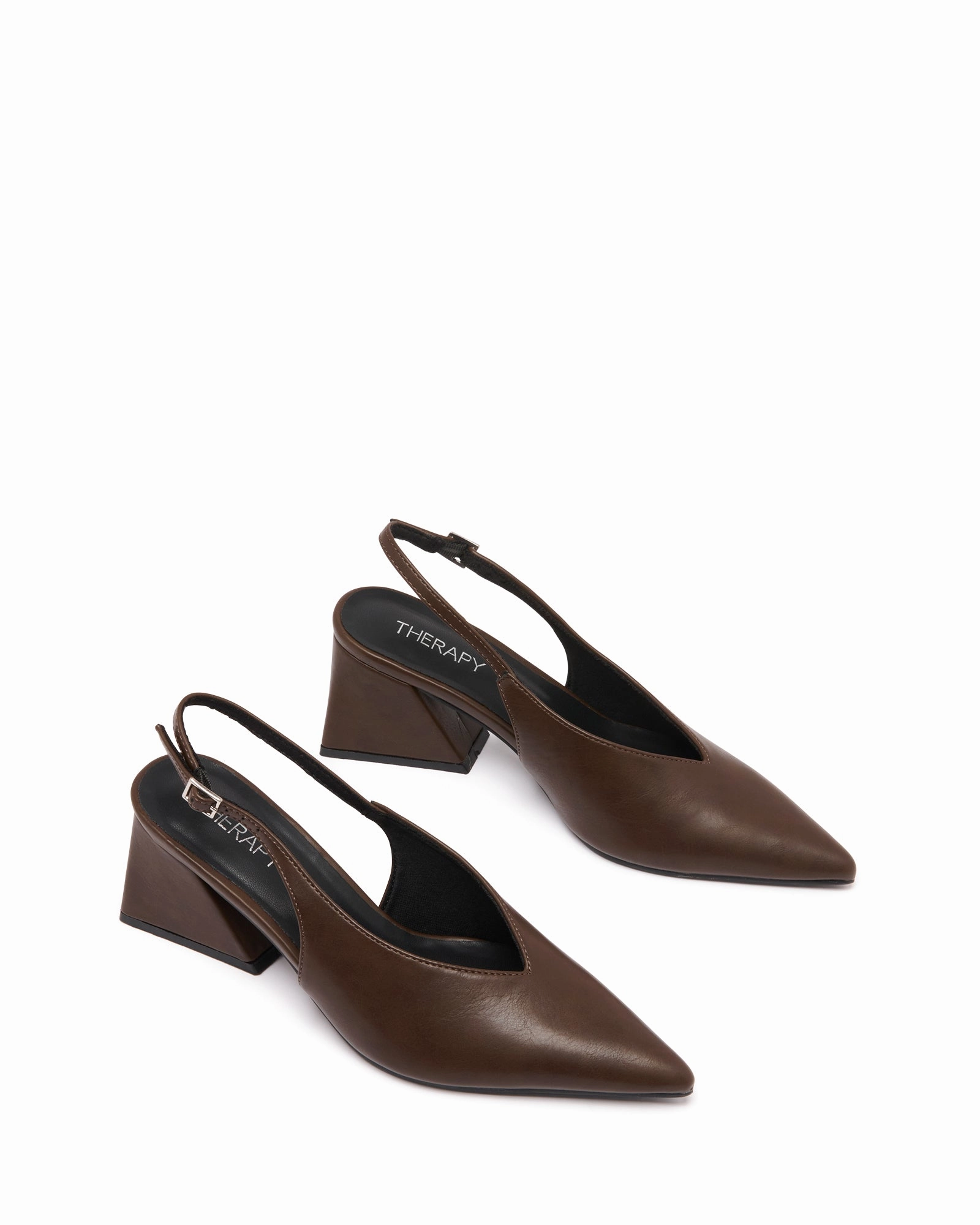 Strike Pump Chocolate Heels Knee High