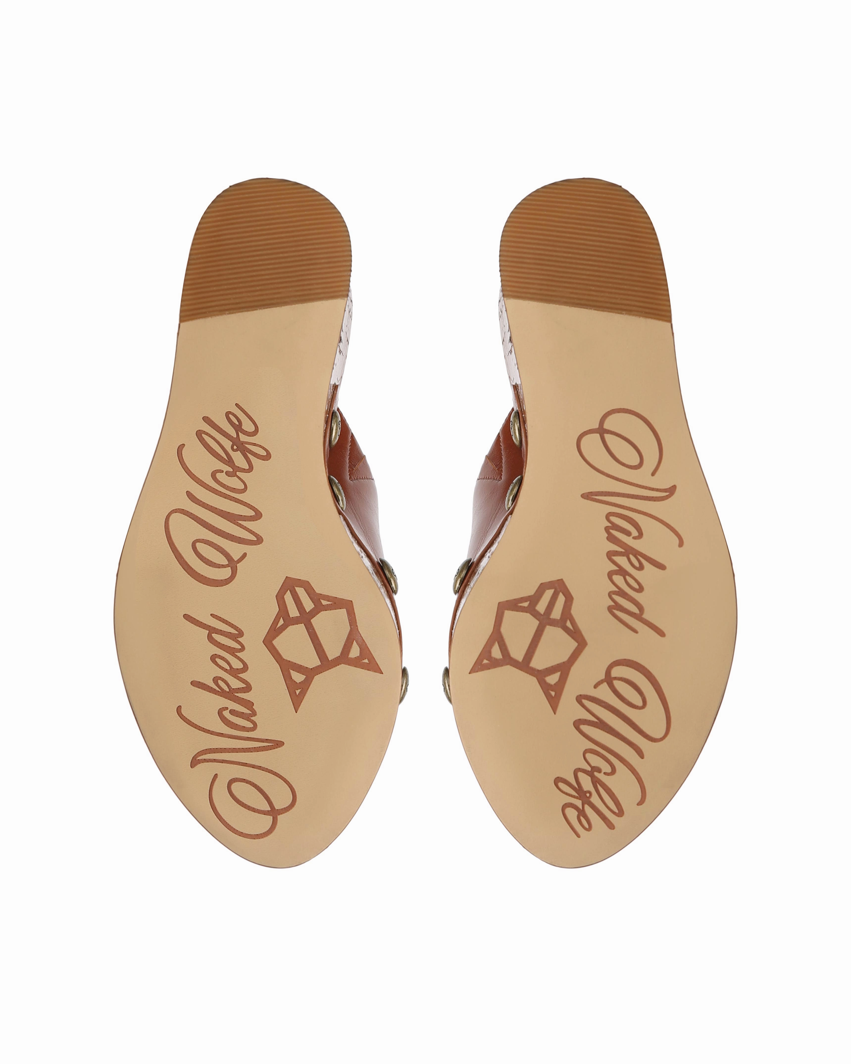 Tulip Tan Chicken Feet High Heels