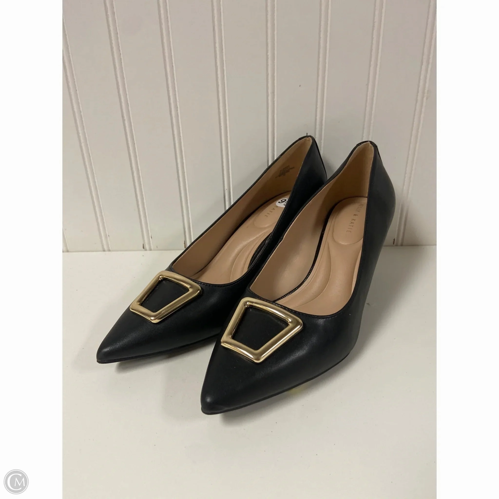 High Heel Shoe Template Shoes Heels Kitten By Kelly And Katie In Black, Size: 9.5