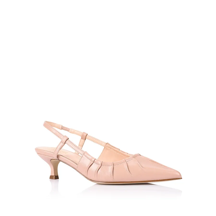 Lucius Slingback Kitten Heels - Dusty Pink Stylish High Heels