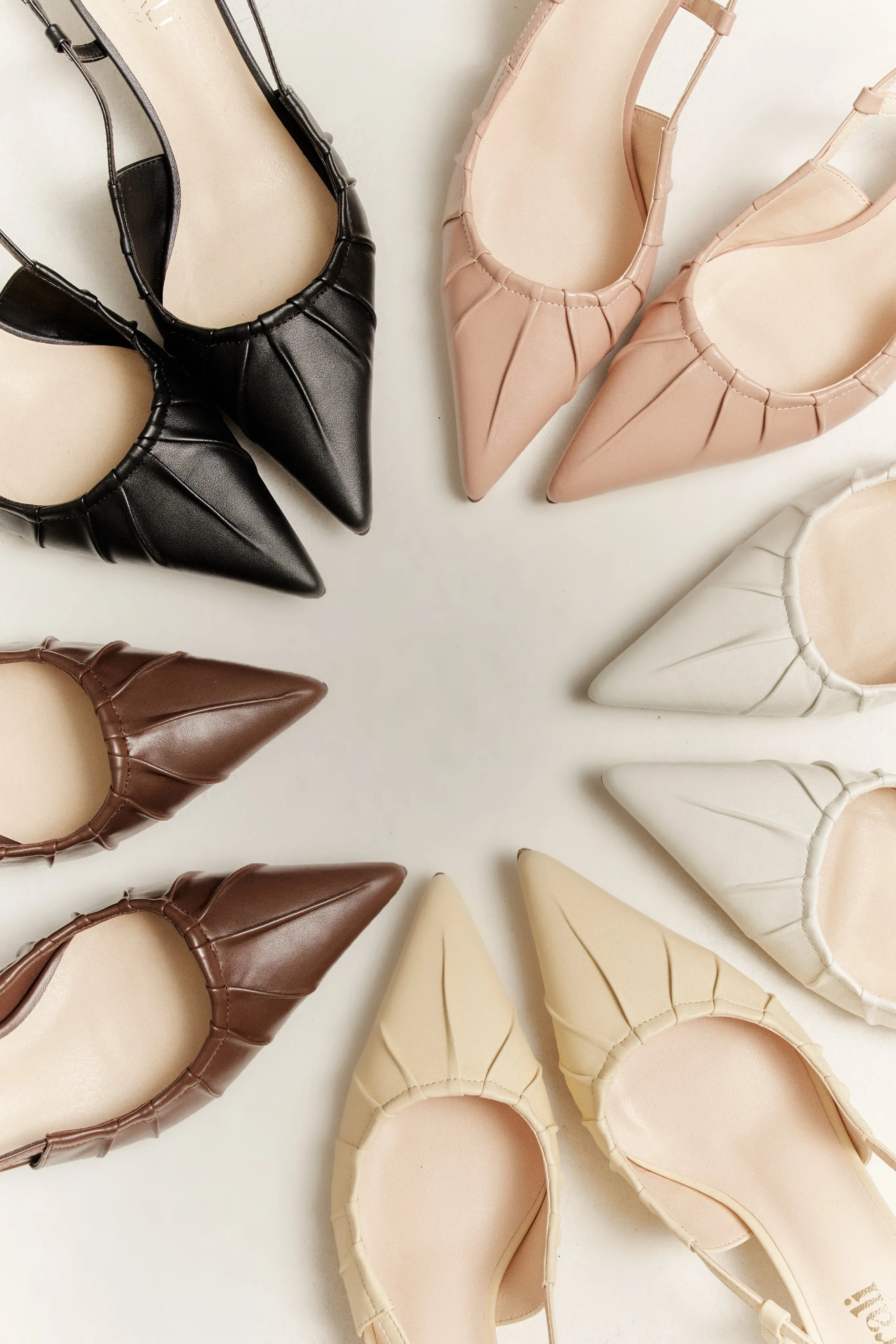 Lucius Slingback Kitten Heels - Dusty Pink Sketch Of A High Heel Shoe