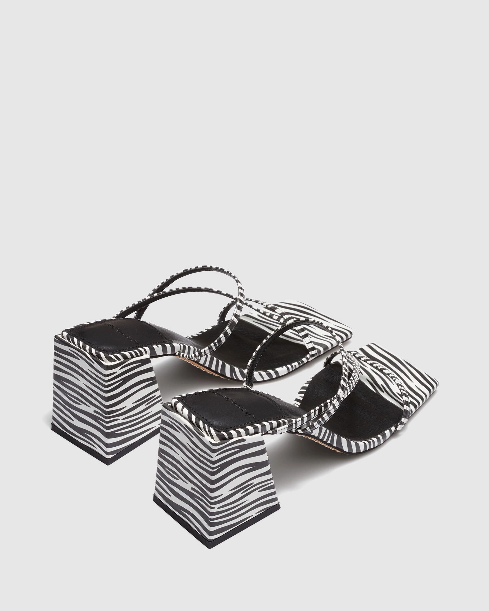 Texta Heels Zebra Unique Heel Shoes