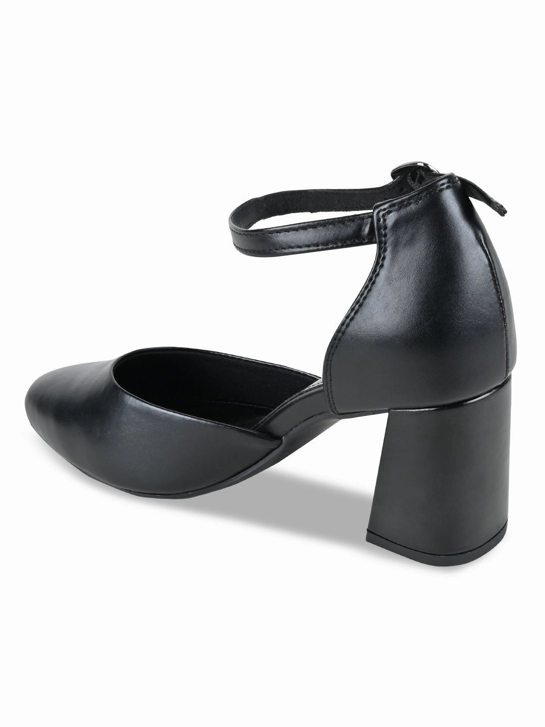 Low High Heels Empower By Rocia Black Women Closed Toe High Heeled Sandals