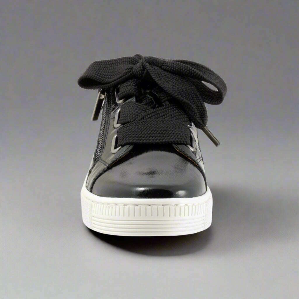 Top Casual EOS - Jovi - Black Patent & White