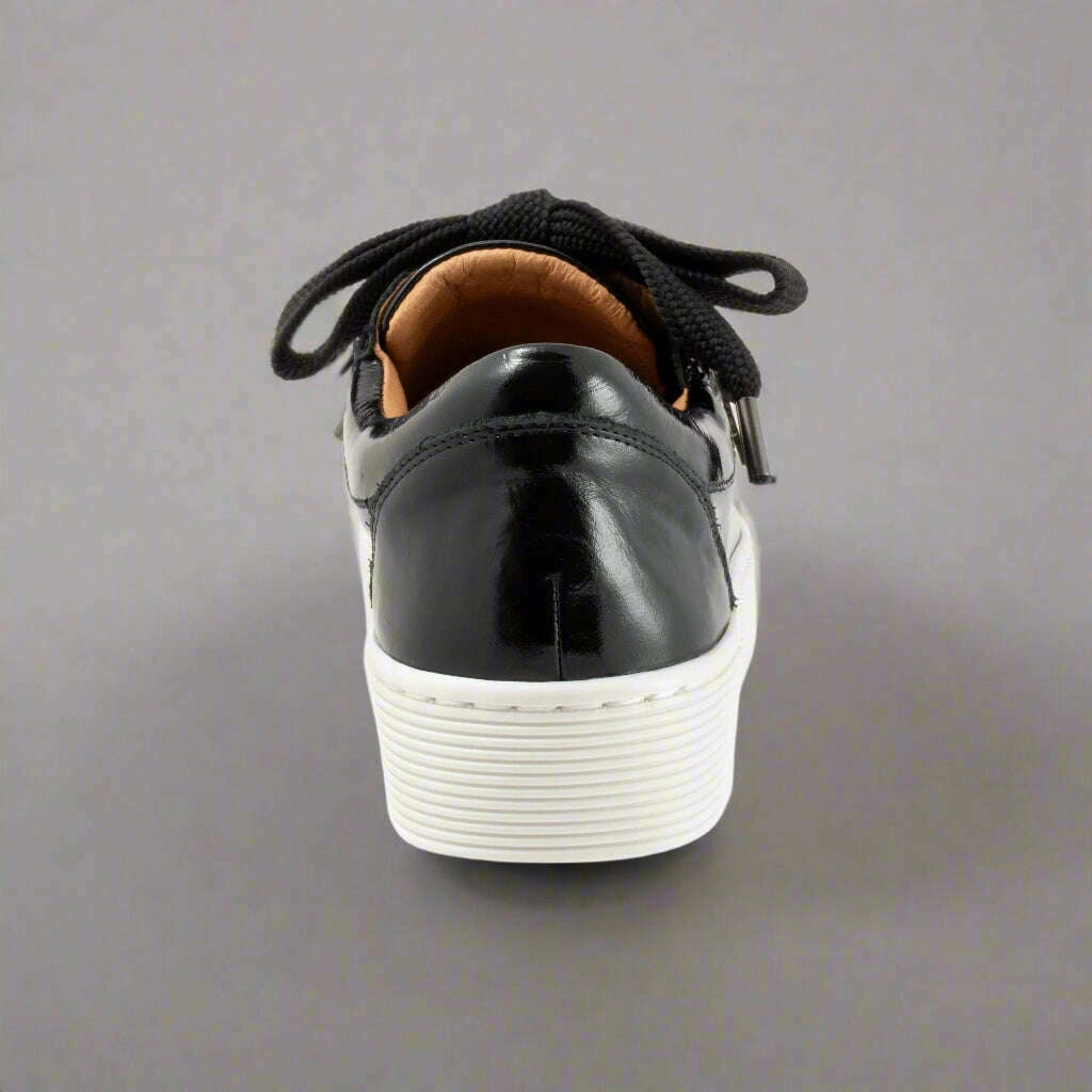 EOS - Jovi - Black Patent & White Dr Martens Mary Jane Shoe