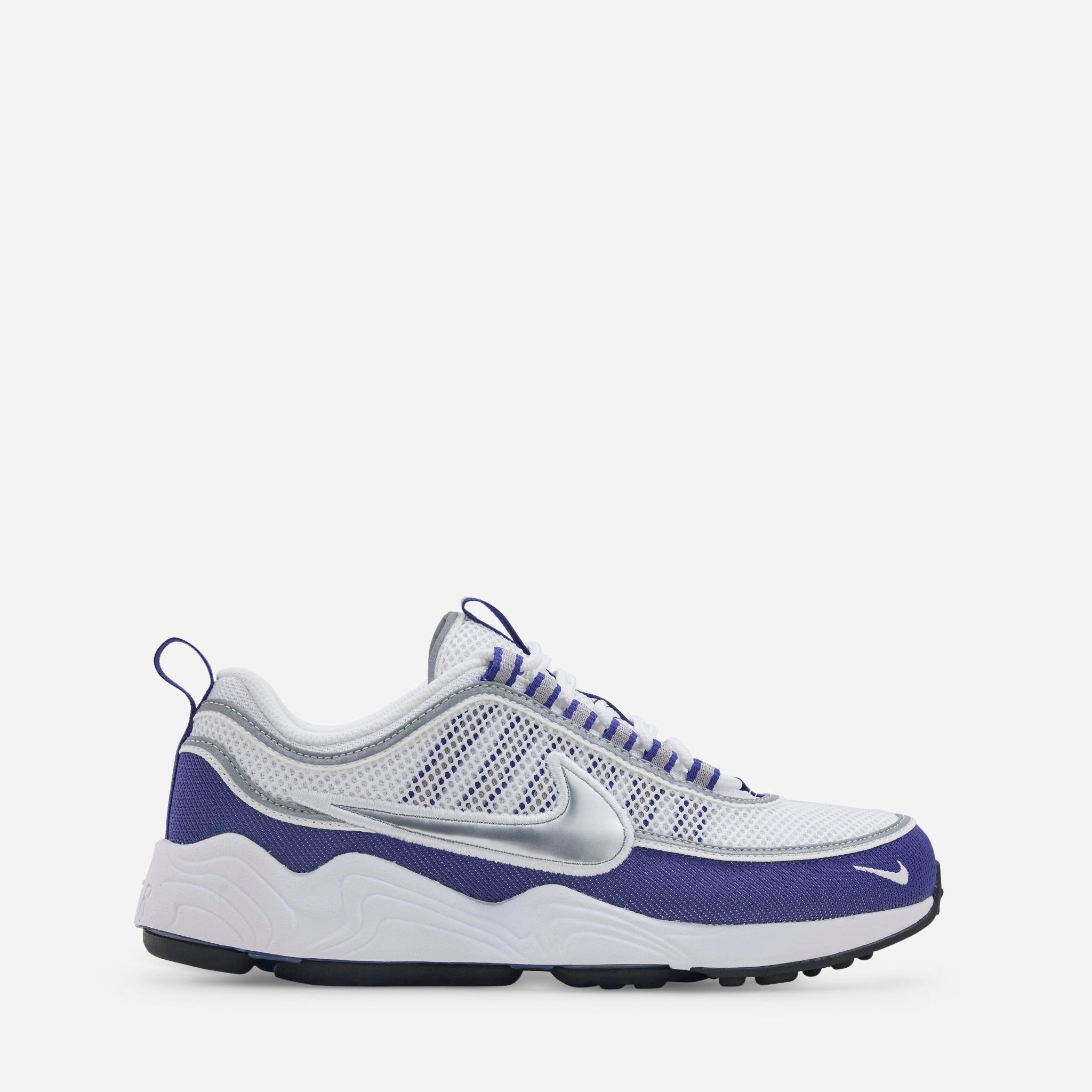 Nike Reina Easyon Shoes Air Zoom Spiridon SP White | Metallic Silver | Light Concord