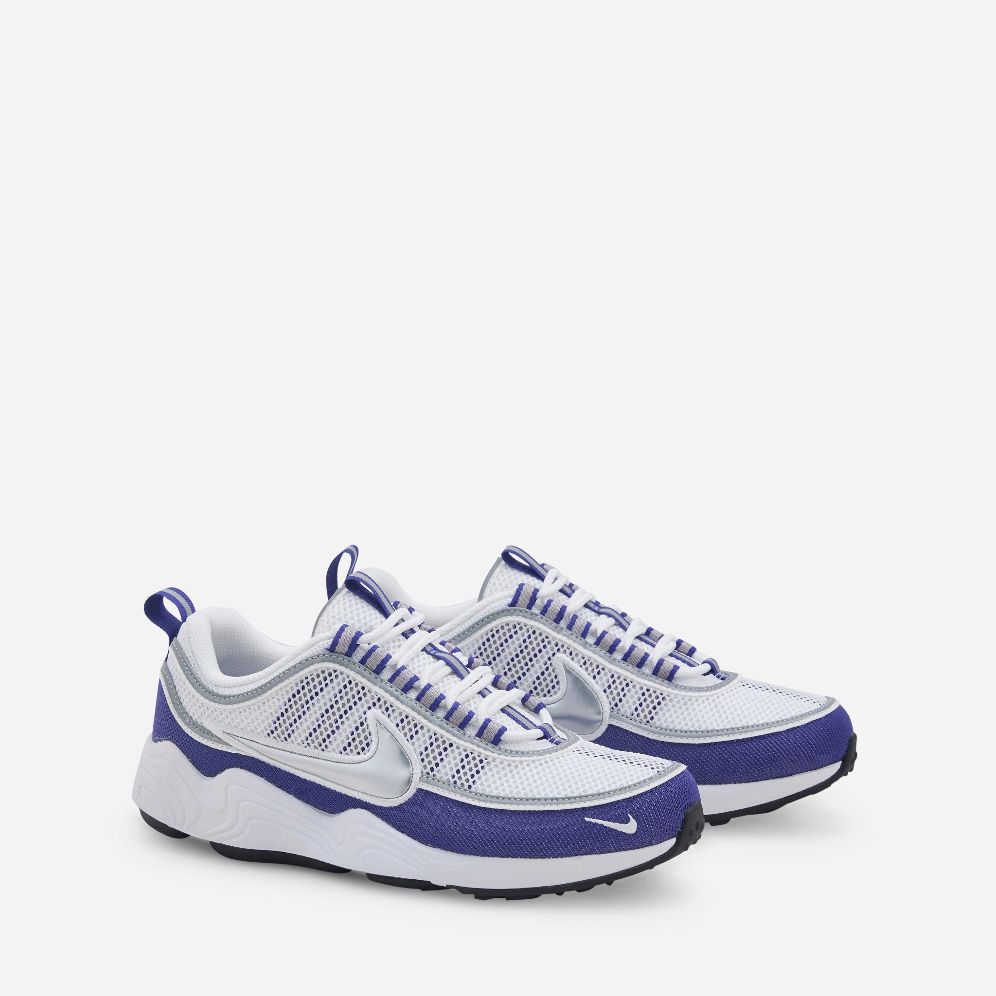 Air Zoom Spiridon SP White | Metallic Silver | Light Concord Comfortable Walking Nike Shoes