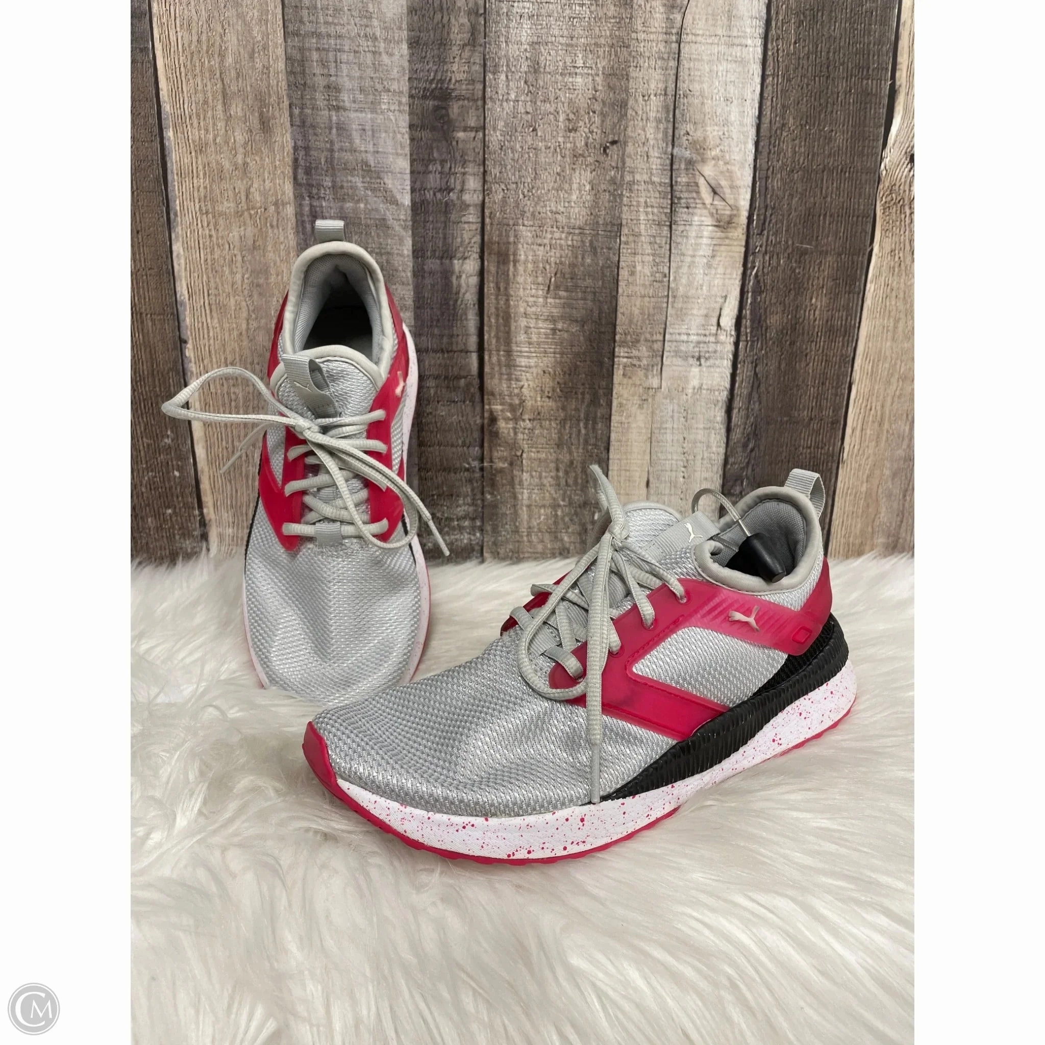 Scarface Shoes Puma Shoes Athletic By Puma In Grey & Pink, Size: 8