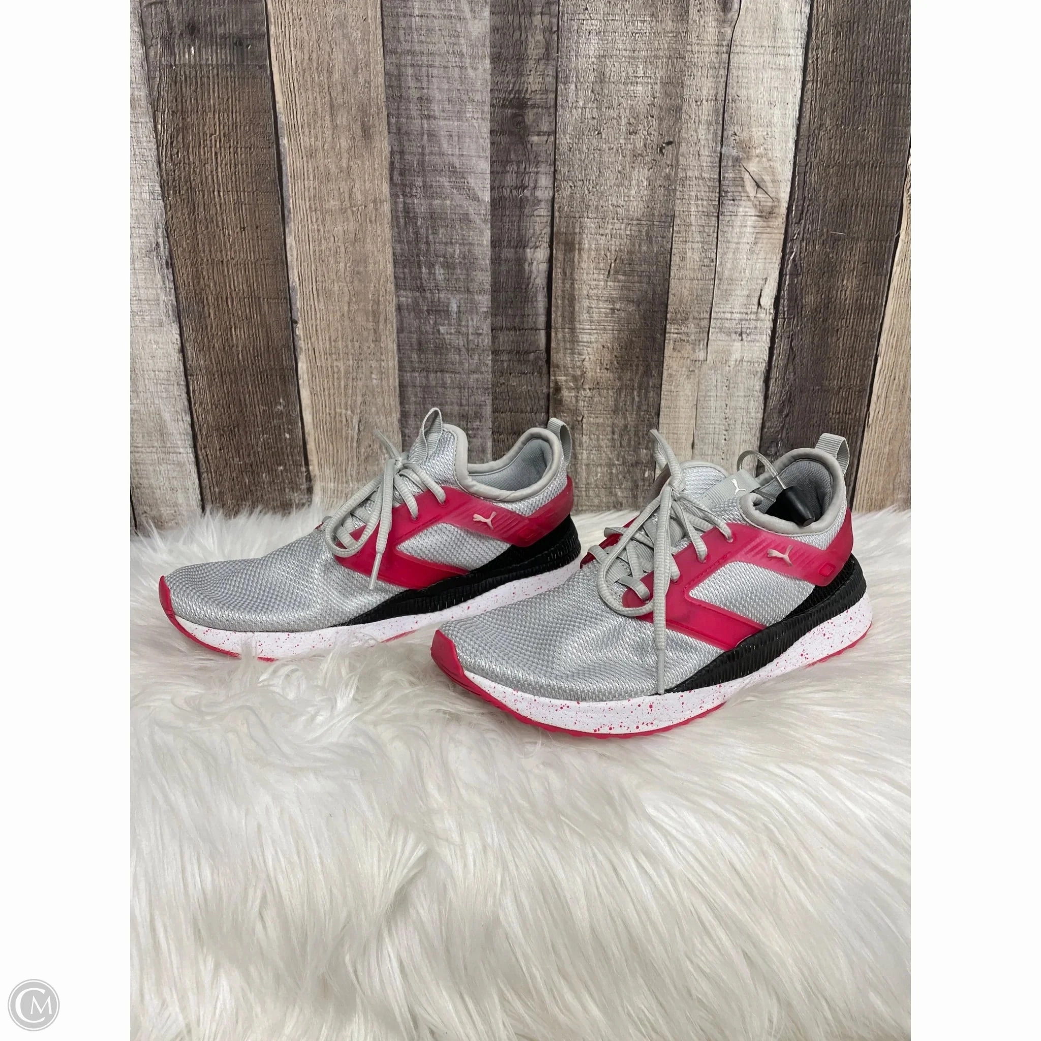 Puma Running Shoes Lineup Shoes Athletic By Puma In Grey & Pink, Size: 8