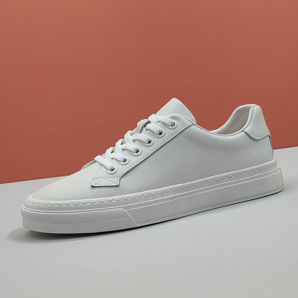 Men Minimalism Pure Leather Flat Soft Casual Shoes Flat Mary Jane Shoes