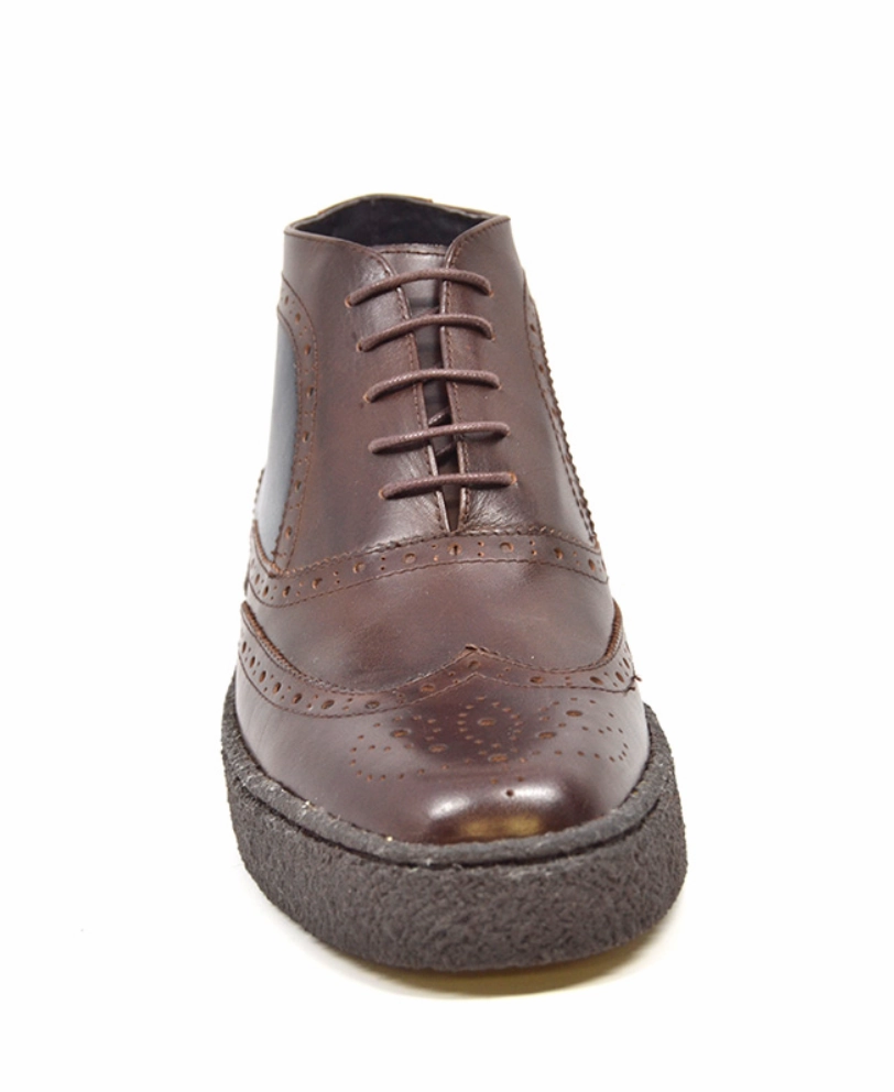 Dockers Rugged Casual Oxford Shoe Wingtip Brown & Navy Leather