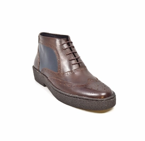 Casual Shoes Under 2000 Wingtip Brown & Navy Leather