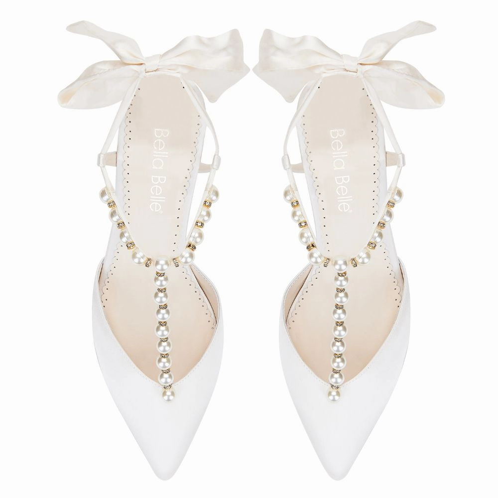 LUCIA Satin Heel Shoes