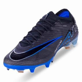 Nike Zoom Vapor 15 Elite SG-Pro Soccer Cleats (Black/Chrome-Hyper Royal) Kd Nike Shoes