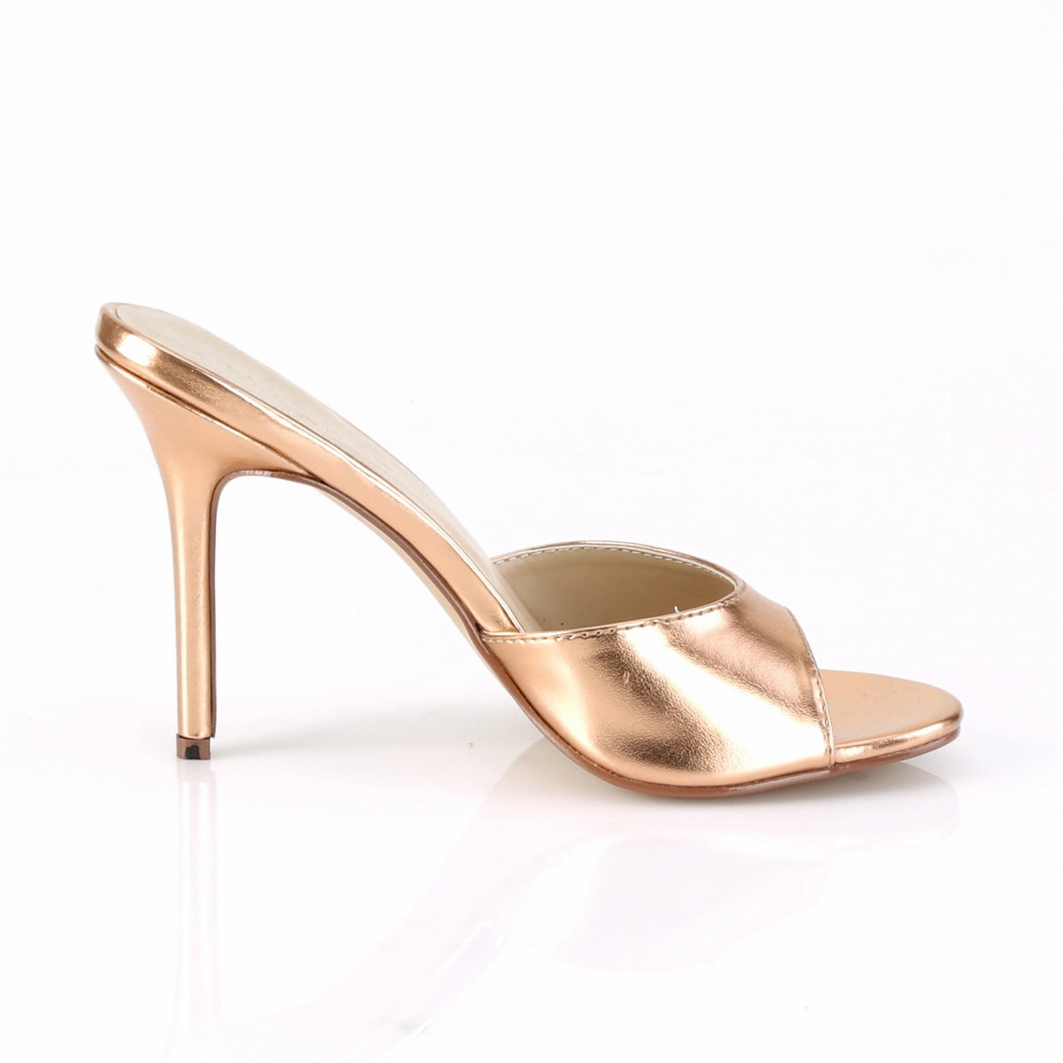 High Heel Outline 4 Inch Heel CLASSIQUE-01 Rose Gold Metallic