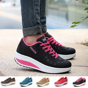 Montrose Ca Walking And Running Women Chunky Sneakers Height Increasing Shake Shoes Flatform Lace-up Walking Shoes Deportiva Mujer