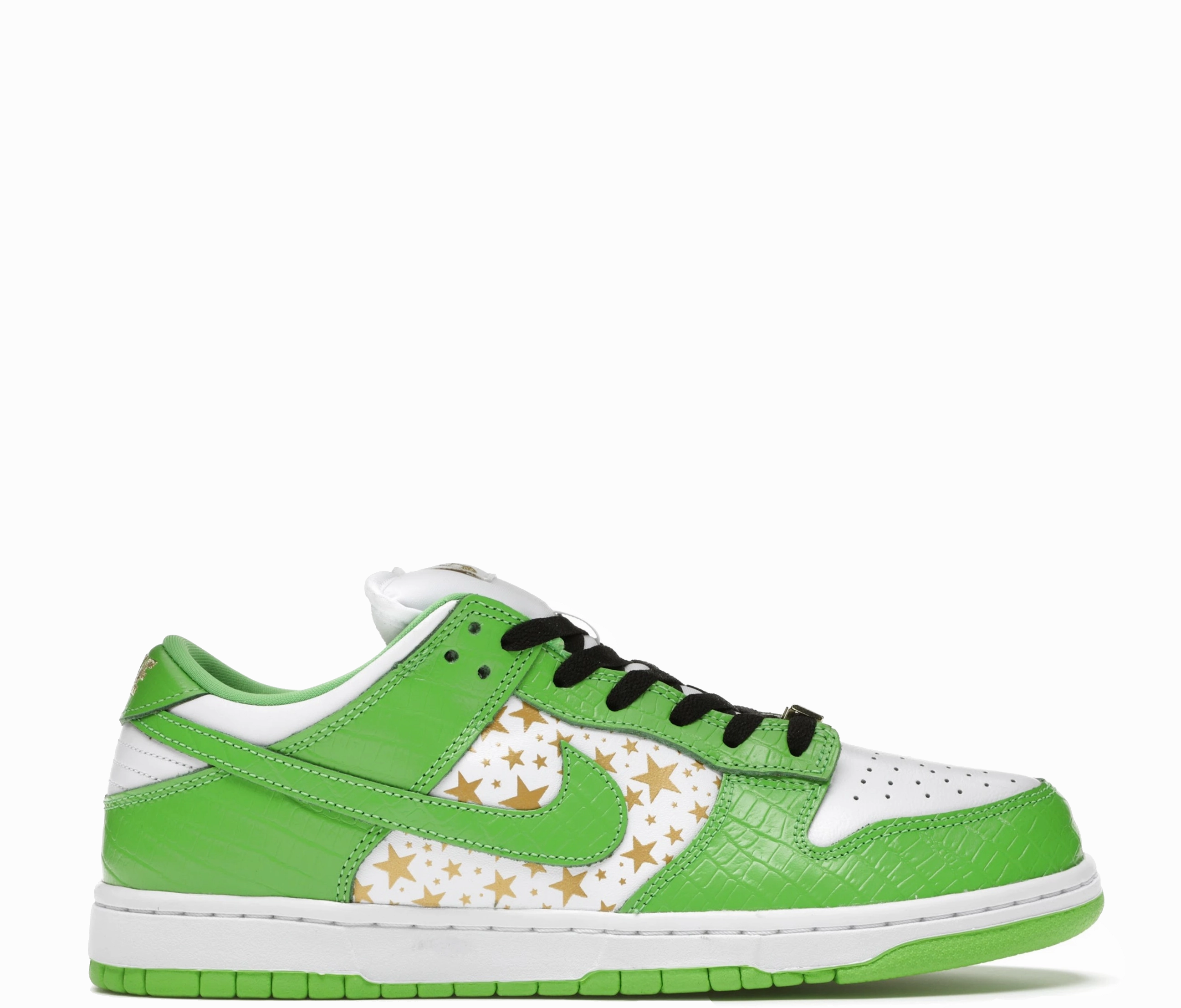 Florida State University Nike Shoes Nike SB Dunk Low Supreme Stars Mean Green