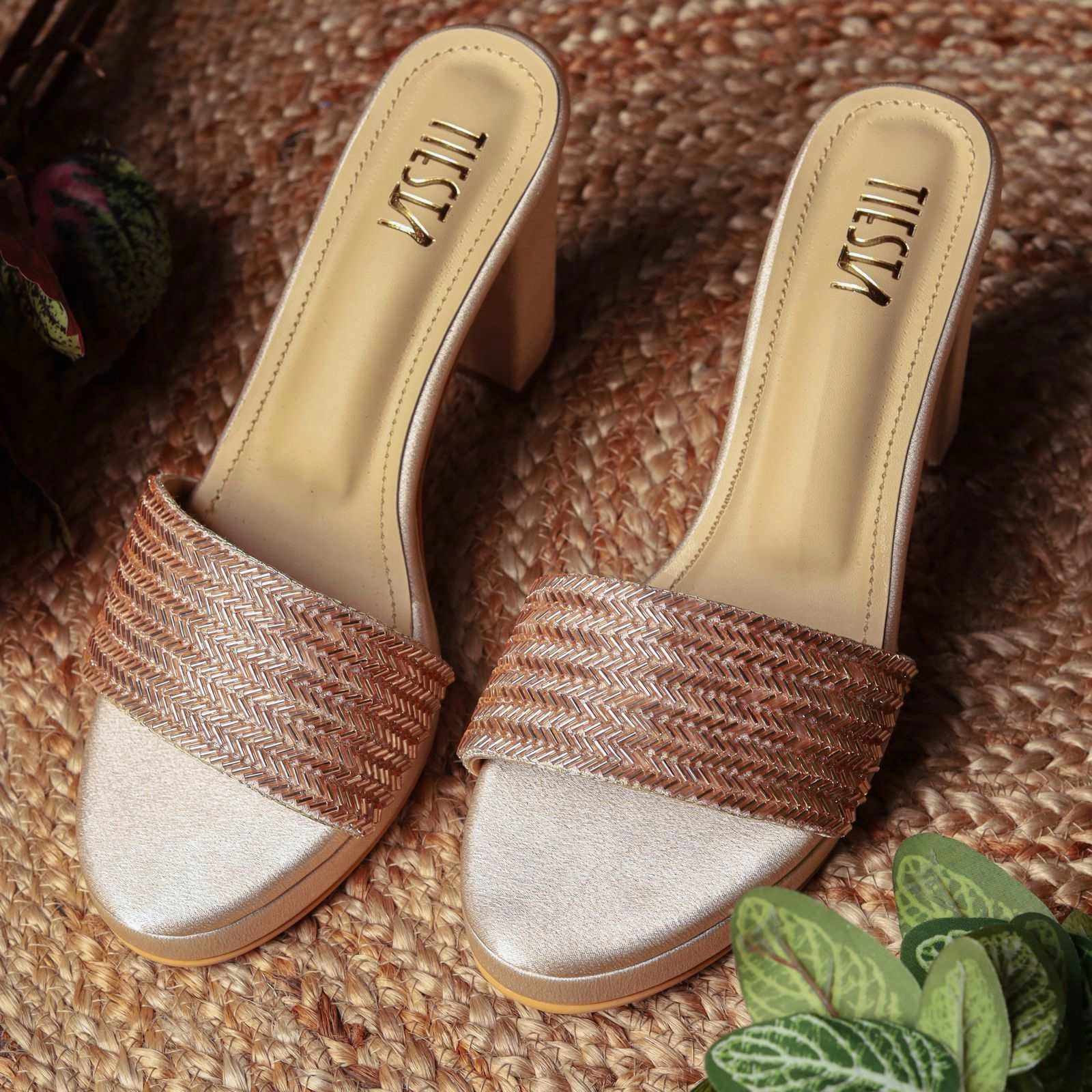 Laiba (Cut Dana Work, gold light gold blocks bridal wear) Casual Dress Shoes Macy's