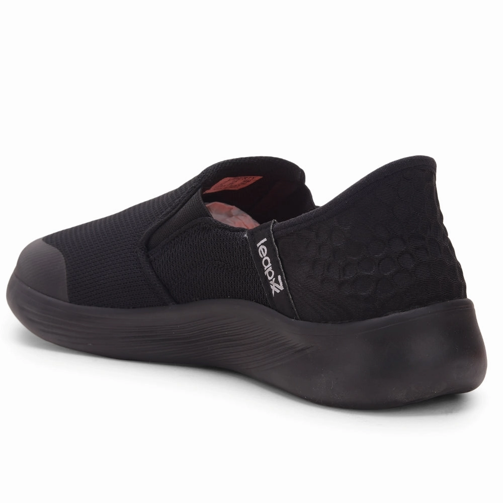 Recommended Walking Leap7x Black Sports Non Lacing Walking Shoes For Men EZZAR-1 By Liberty