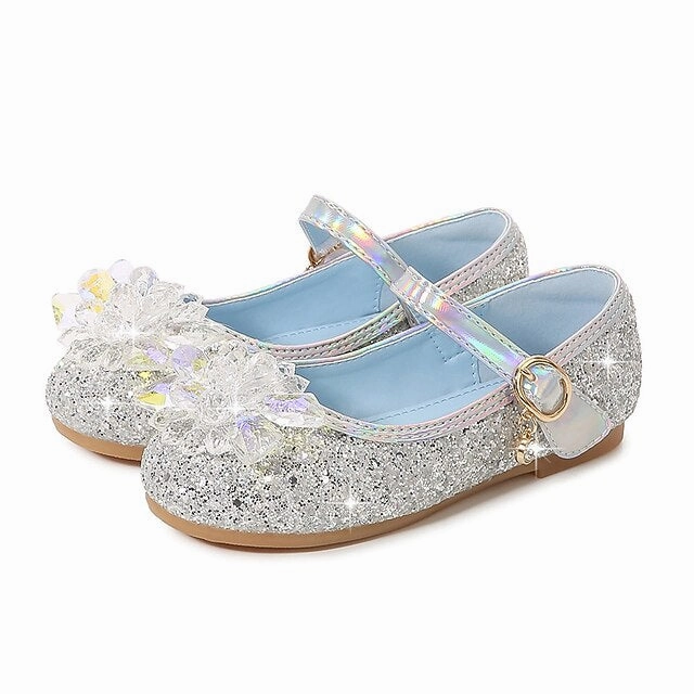 Flats Girls' Leather PU Shoes Portable Walking Princess