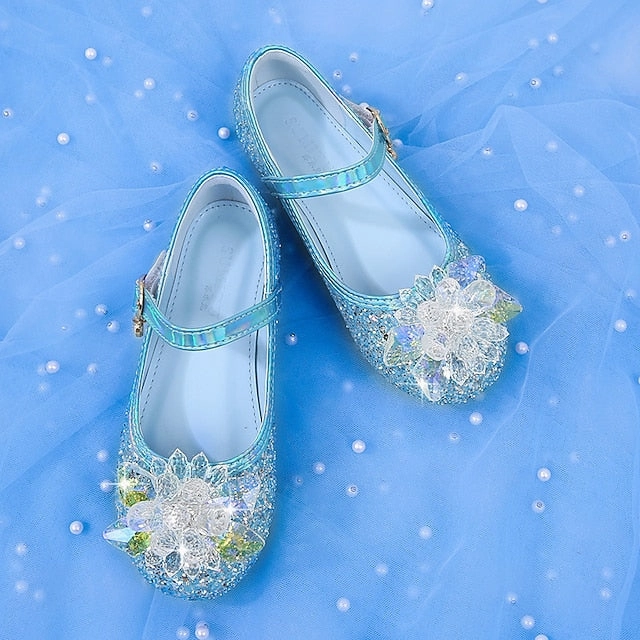 Flats Girls' Leather PU Shoes Portable Walking Princess