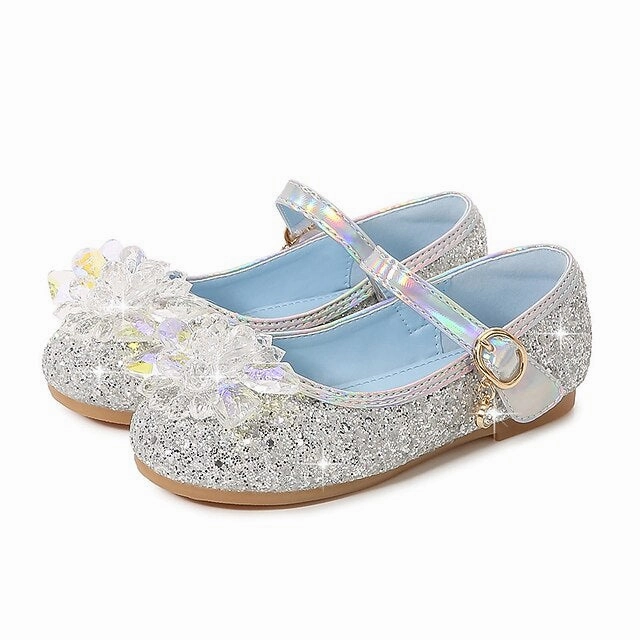 Flats Girls' Leather PU Shoes Portable Walking Princess