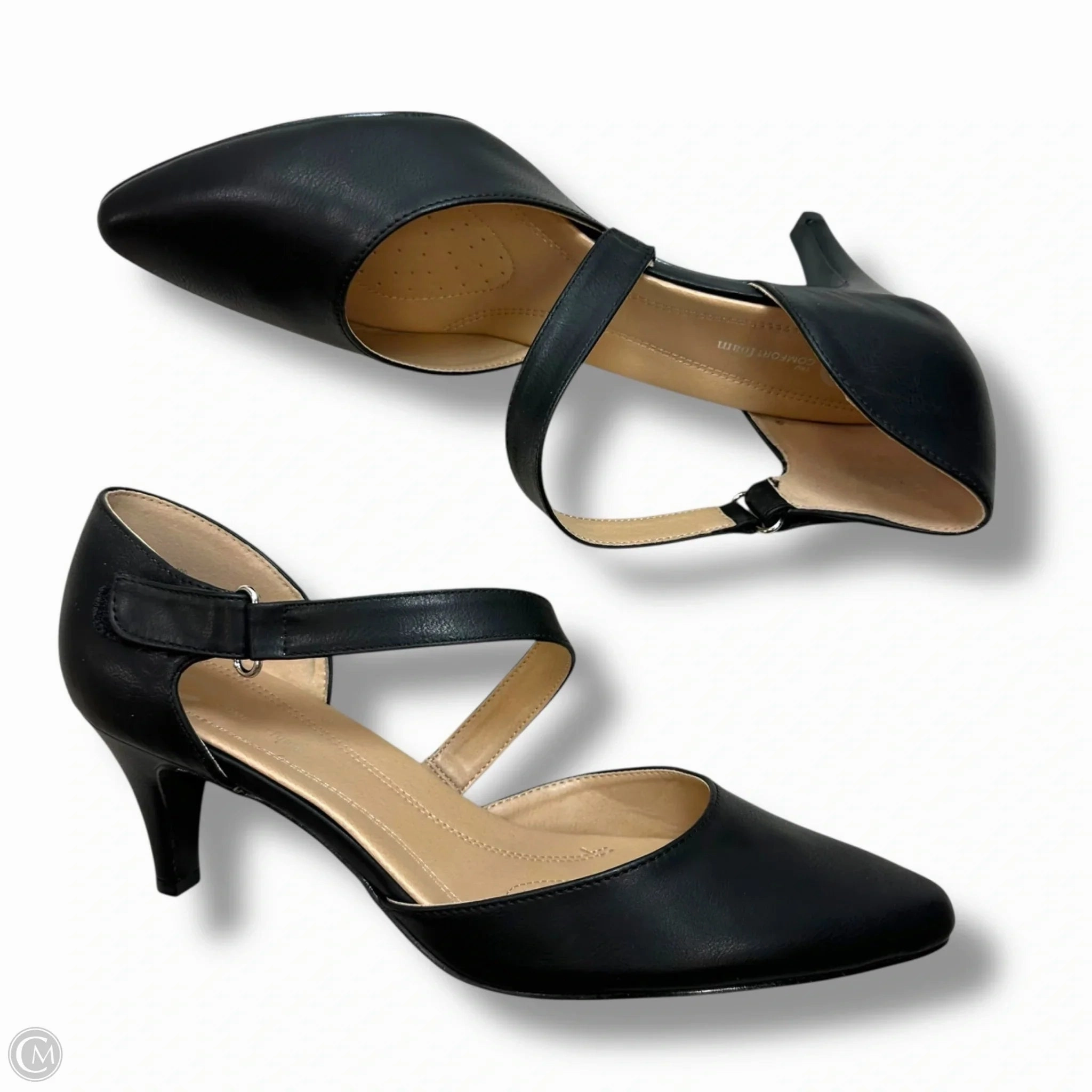 Shoes Heels Kitten By Clothes Mentor In Black, Size: 12 High Heel Shoes Size 12 Wide