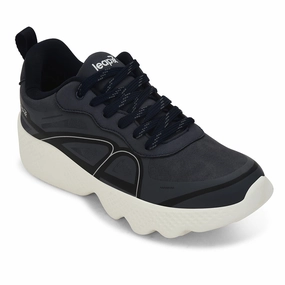 Running Shoes For Faster Runs Leap7x Navy Blue Sports Lacing Running Shoes For Men WATSON-1E By Liberty