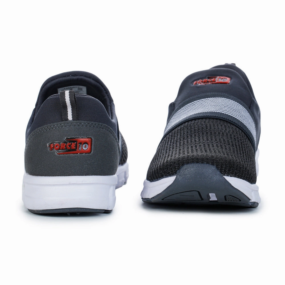 Force 10 Sports D. Grey Slip-on Walking Shoes For Men FLEXPRO-15 By Liberty Infant First Walking
