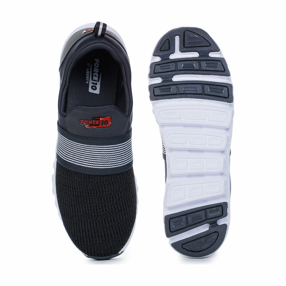 Walk In Closet Shoe Storage Walk In My Force 10 Sports D. Grey Slip-on Walking Shoes For Men FLEXPRO-15 By Liberty