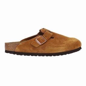 Yara Boston Soft Footbed Suede Leather Clogs