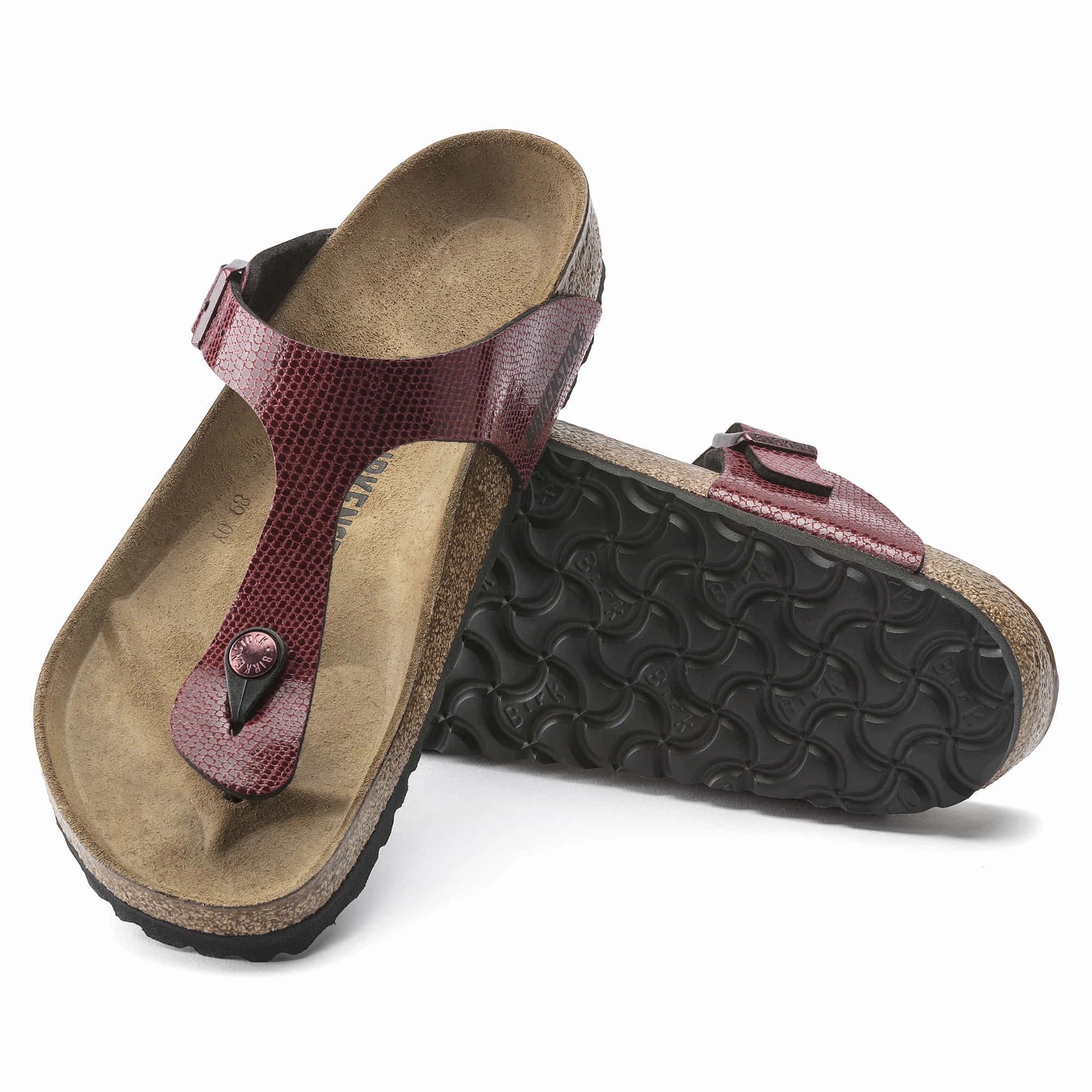 Orange Sandals Gizeh Birko-Flor