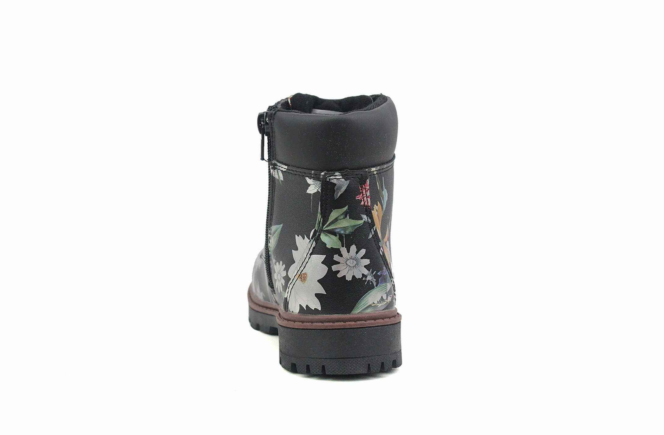 Girls Kids Metallic Floral Print Lace Up Size Zip Fashion Combat Boots UK 9 KIDS Blowfish Combat Boots