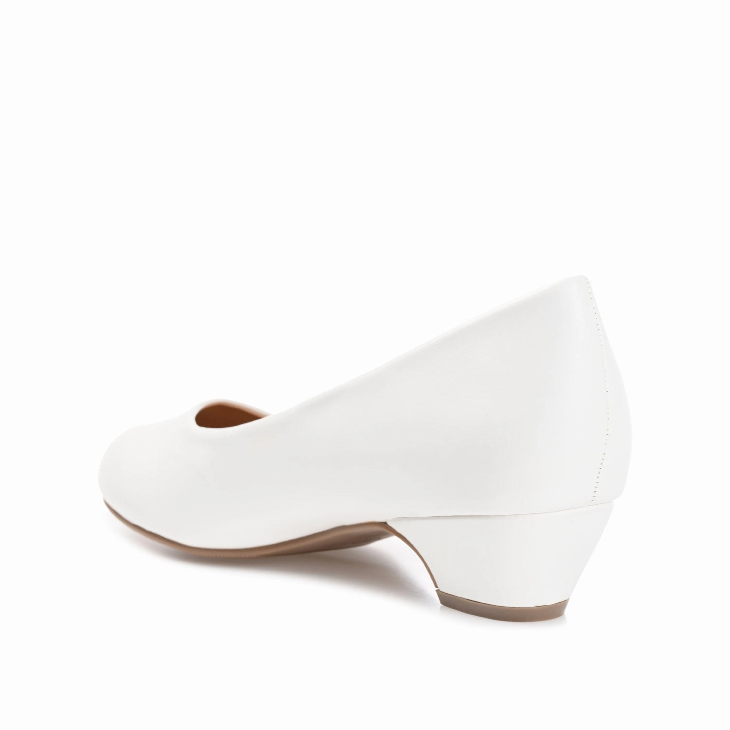 SAAR LOW PUMP HEELS IN VEGAN LEATHER