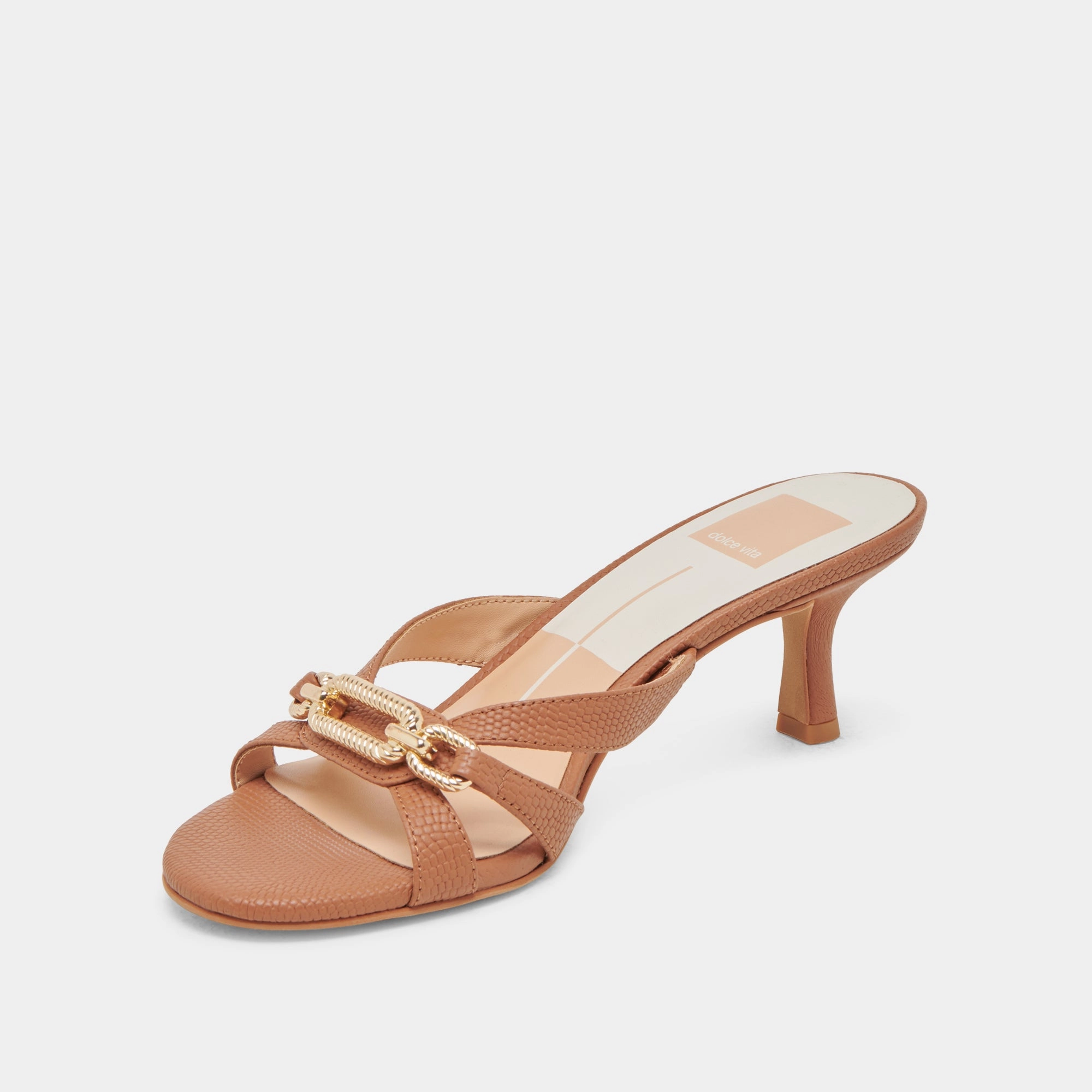 LERAH HEELS SADDLE EMBOSSED LEATHER Asos Heels