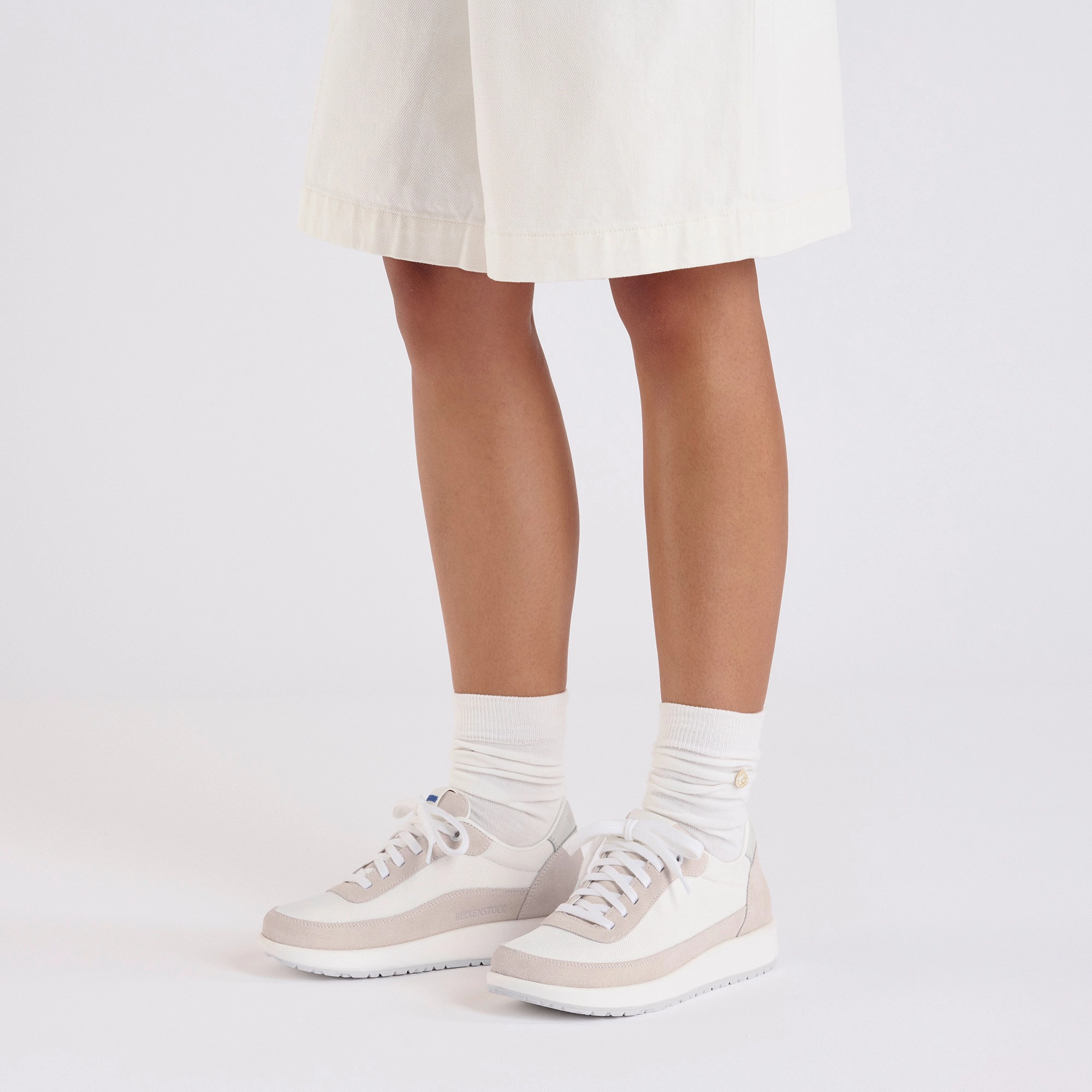 Honnef City Natural Leather/Textile Antique White/White Lutry Clog