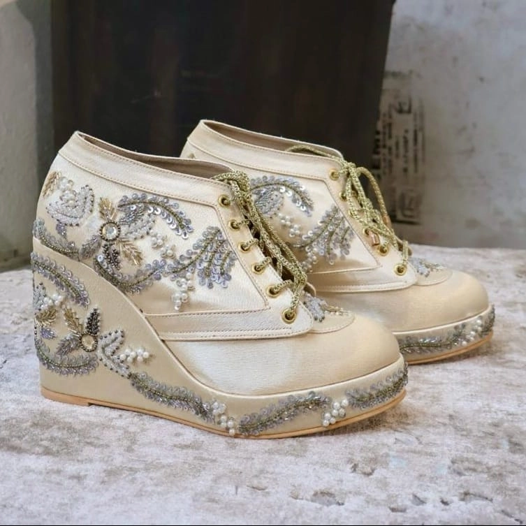 Shoes To Wear With Casual Summer Dress Gold Customizable Sneaker Wedges | Tiesta