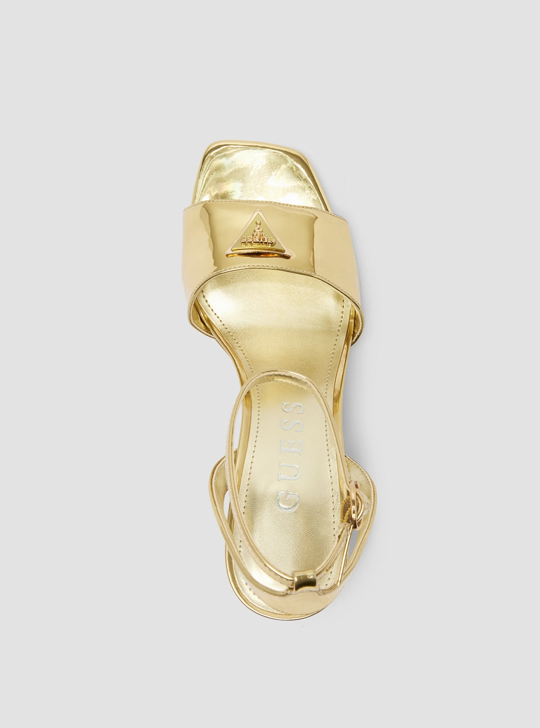 Gold Gelyae Block Heel High Heel Jungle