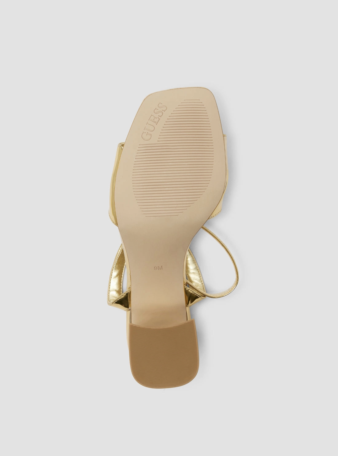 Gold Gelyae Block Heel Heeled Knee High Leather Boots