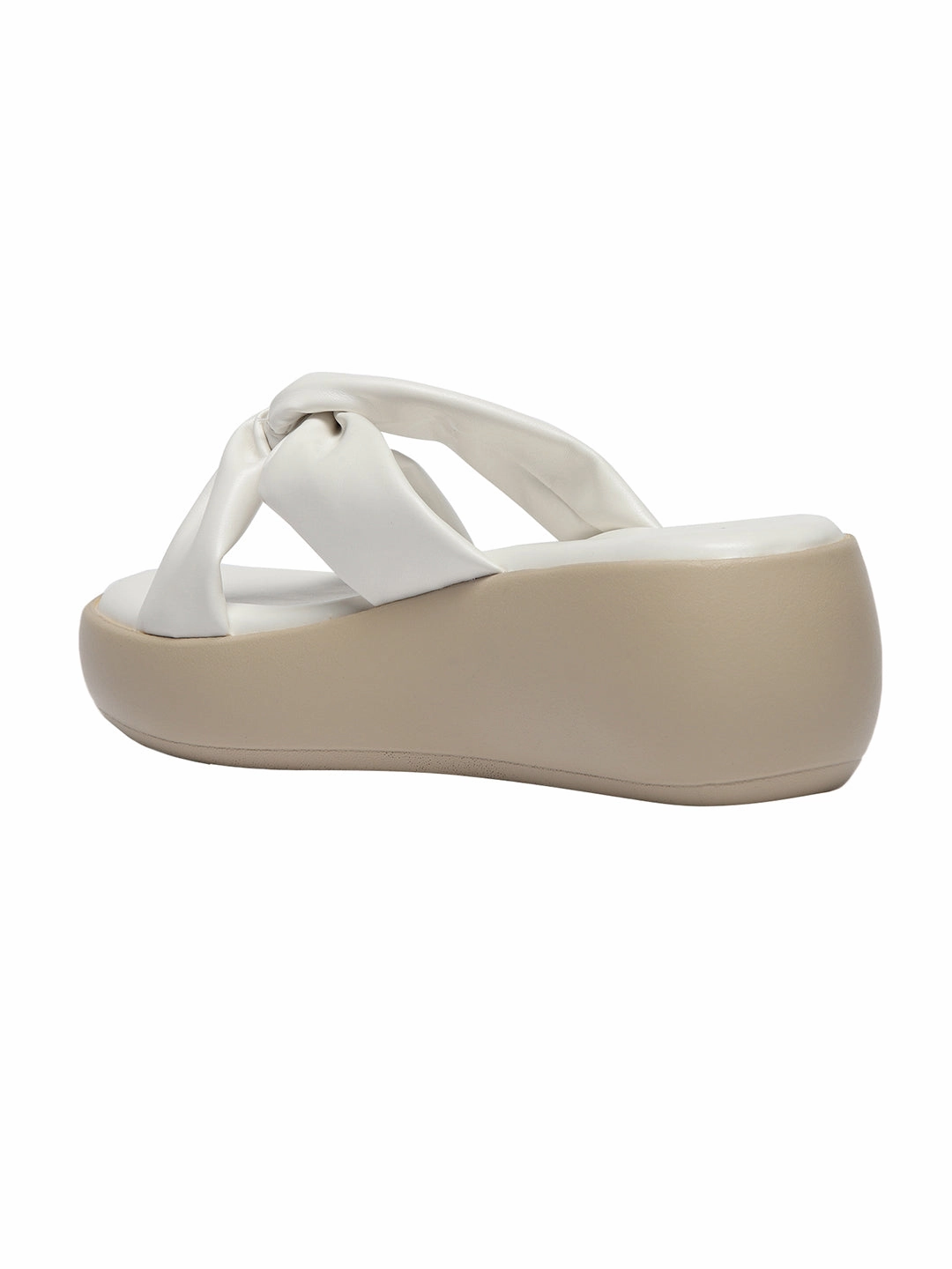 Tape Dispenser Heel Galima White Platform Heels