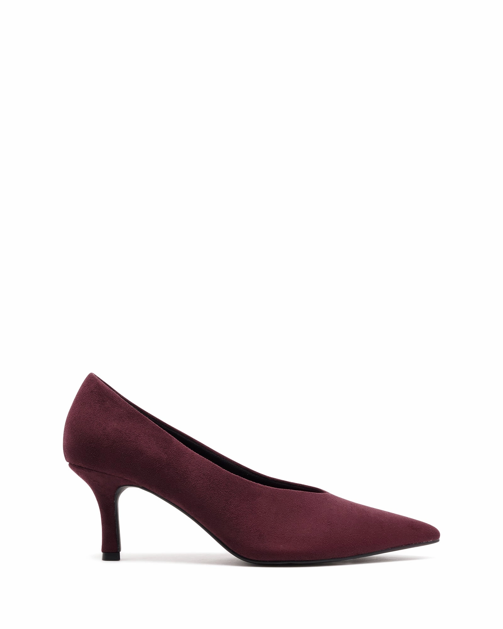 Jordyn Pump Bordeaux Suede Platform Stiletto High Heels