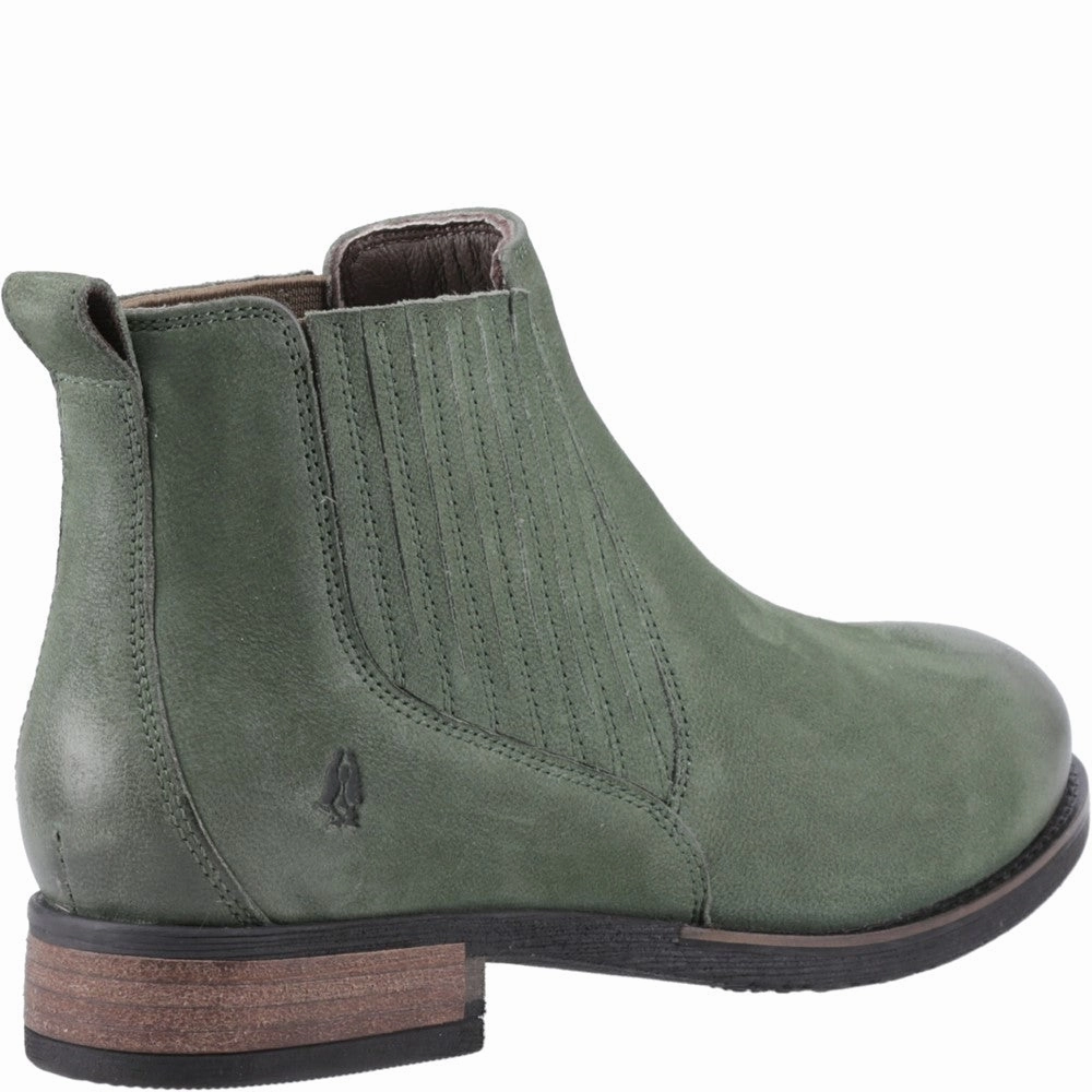 Combat Boots With Spikes And Studs Green Edith Chelsea Boots