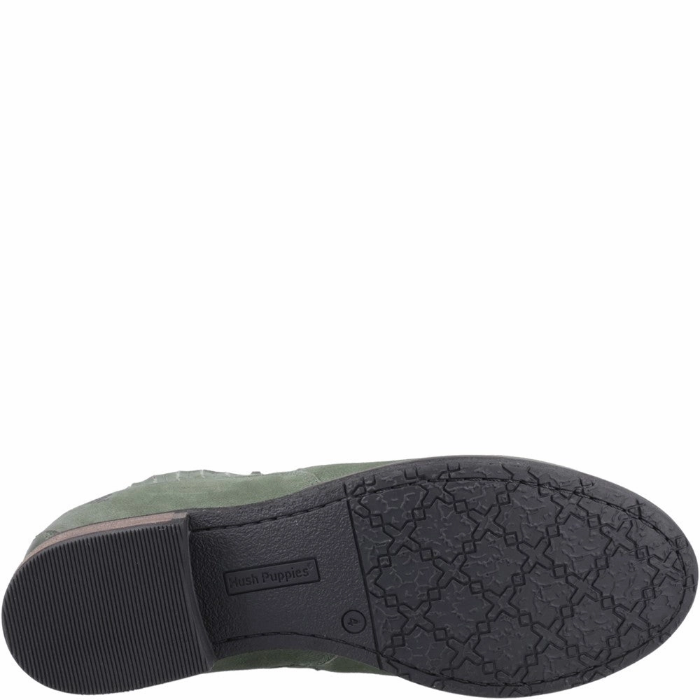 Green Edith Chelsea Boots Combat Boots Quilted