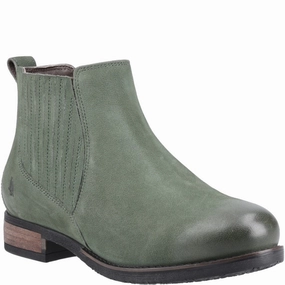 Green Edith Chelsea Boots Russian Army Combat Boots